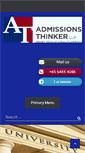Mobile Screenshot of admissionsthinker.com